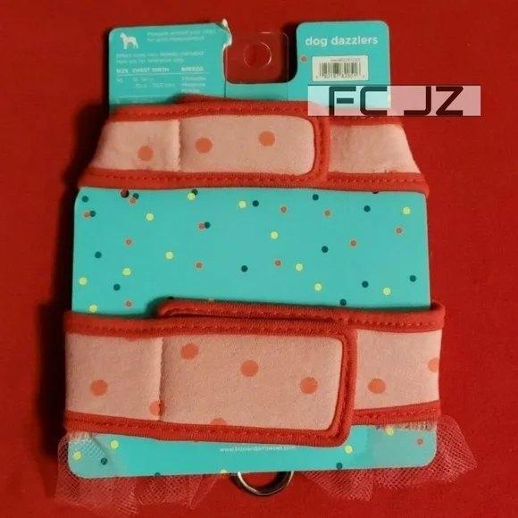 DOG DAZZLERS Pink "BIRTHDAY GIRL" Harness  Puppy/Dog XS - NEW - Picture 5 of 6